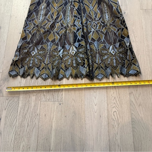 BCBGMaxAzria Gold and Black Dress Size 4 - Picture 5 of 10